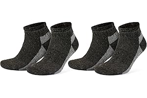 GoWith Alpaca Wool Low-Cut Hiking Socks for Men & Women, Cushioned Terry Warm Socks, Thermal Thick Merino Blend Camping Socks