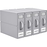 Foldable Bedding Organizer, Fabric Storage Bins for Bed Sheets, Duvet Covers and Pillowcases, Closet Organizer, Storage Conta