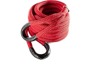 YANKUM ROPES Yankum Kinetic Recovery Rope - Heavy Duty 7/8" x 30' Tow Rope, Off-Road & Vehicle Recovery, Kinetic Energy Ropes for 4x4, Jeep, and Trucks, Made in USA – Python Series