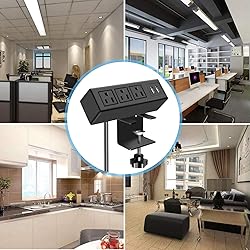 CCCEI 3 Outlet Desk Clamp Power Strip with USB
