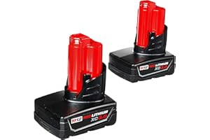 Milwaukee 48-11-2412 Twin Pack of 3.0 Amp Hour Extended Capacity 12V Lithium Ion Batteries