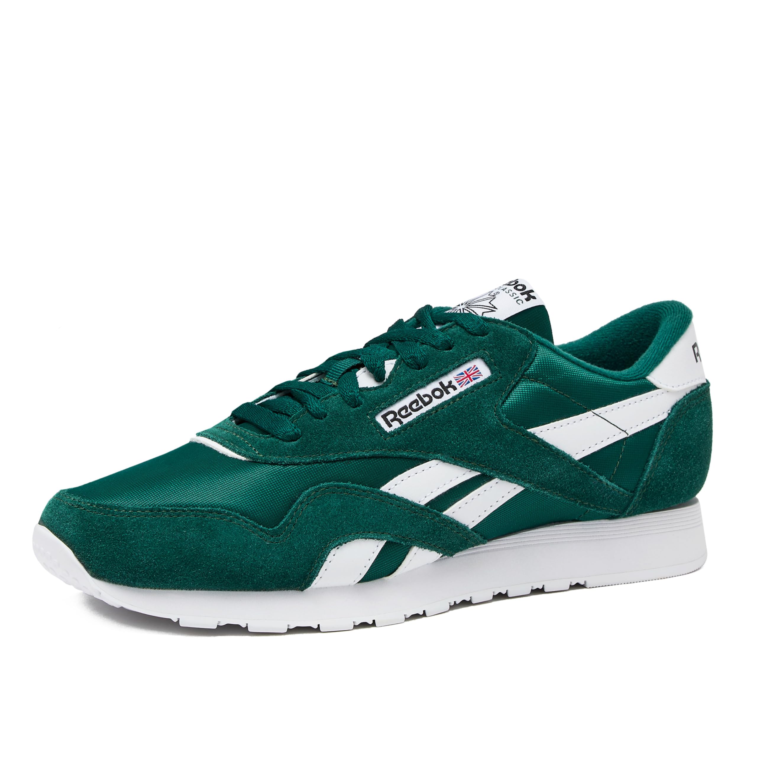 Reebok Classic Nylon Mens Sneakers Tennis Shoes, Collegiate Green/Collegiate Green/White, 4 Image
