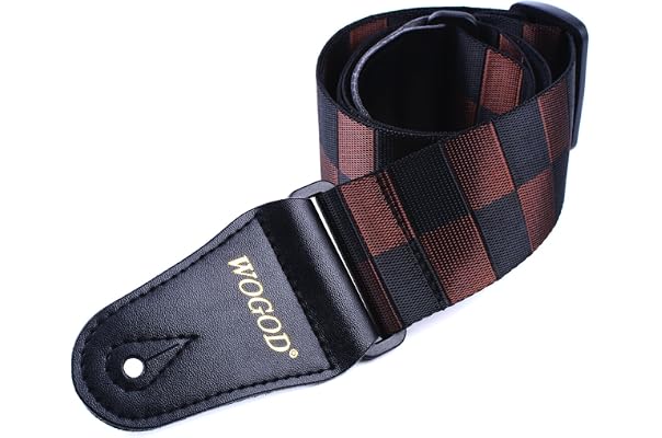 Correa de cuero para guitarra eléctrica, correa de hombro ajustable para  cabeza, bajo, partes de accesorios|Partes y accesorios de guitarras| -  AliExpress