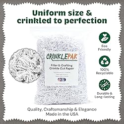 CrinklePak 1LB USA Made White Crinkle Paper Filler