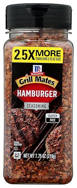 MCCORMICK GRILL MATES HAMBURGER SEASONING, 7.75 OZ