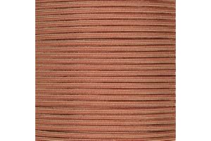 PARACORD PLANET 10 20 25 50 100 Foot Hanks and 250 1000 Foot Spools of Parachute 550 Cord Type III 7 Strand Paracord (Gold with Imperial Red Stripe 1000 Foot Spool)