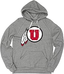 Blue 84 Men's Utah Utes Tri-Blend Hoodie Vintage