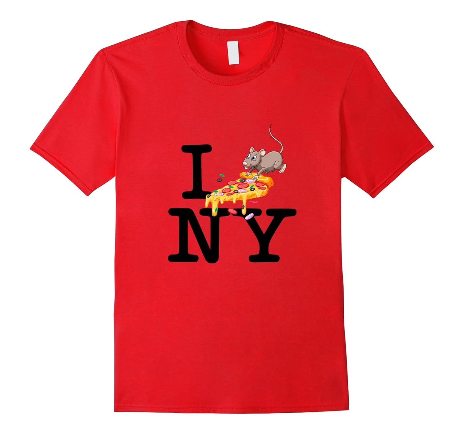 I love New York Pizza T-shirt Tees food lovers rat-Art – Artvinatee