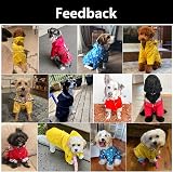 Morezi Dog Raincoat Reflective Buttons Adjustable Hood Black S view 2