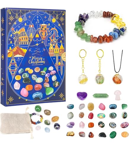 Amazon.com: Crystal Advent Calendar for Adults Women - Healing Gemstone Advent  Calendar 2025 for 24 Days Christmas Countdown - Natural Crystals Chips  Bottles Gift Set for Witch Beginners : Home & Kitchen