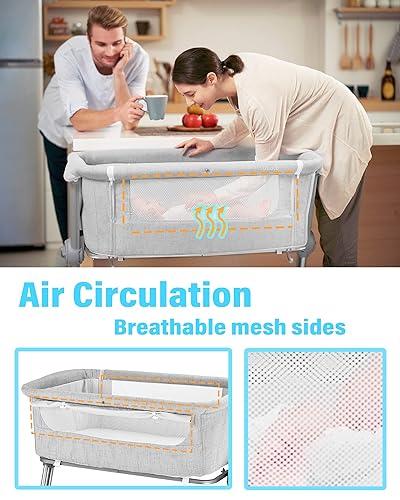 Bassinet Sheets Unilove Hug Me Plus 2-in-1 Bedside Sleeper