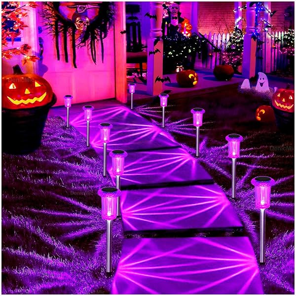 DenicMic Solar Halloween Path Lights (10-Pack)