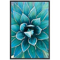 SIGNWIN Framed Canvas Wall Art Tropical Succulent Plant Canvas Prints Home Artwork Decoration for Living Room,Bedroom - 16x24 inches