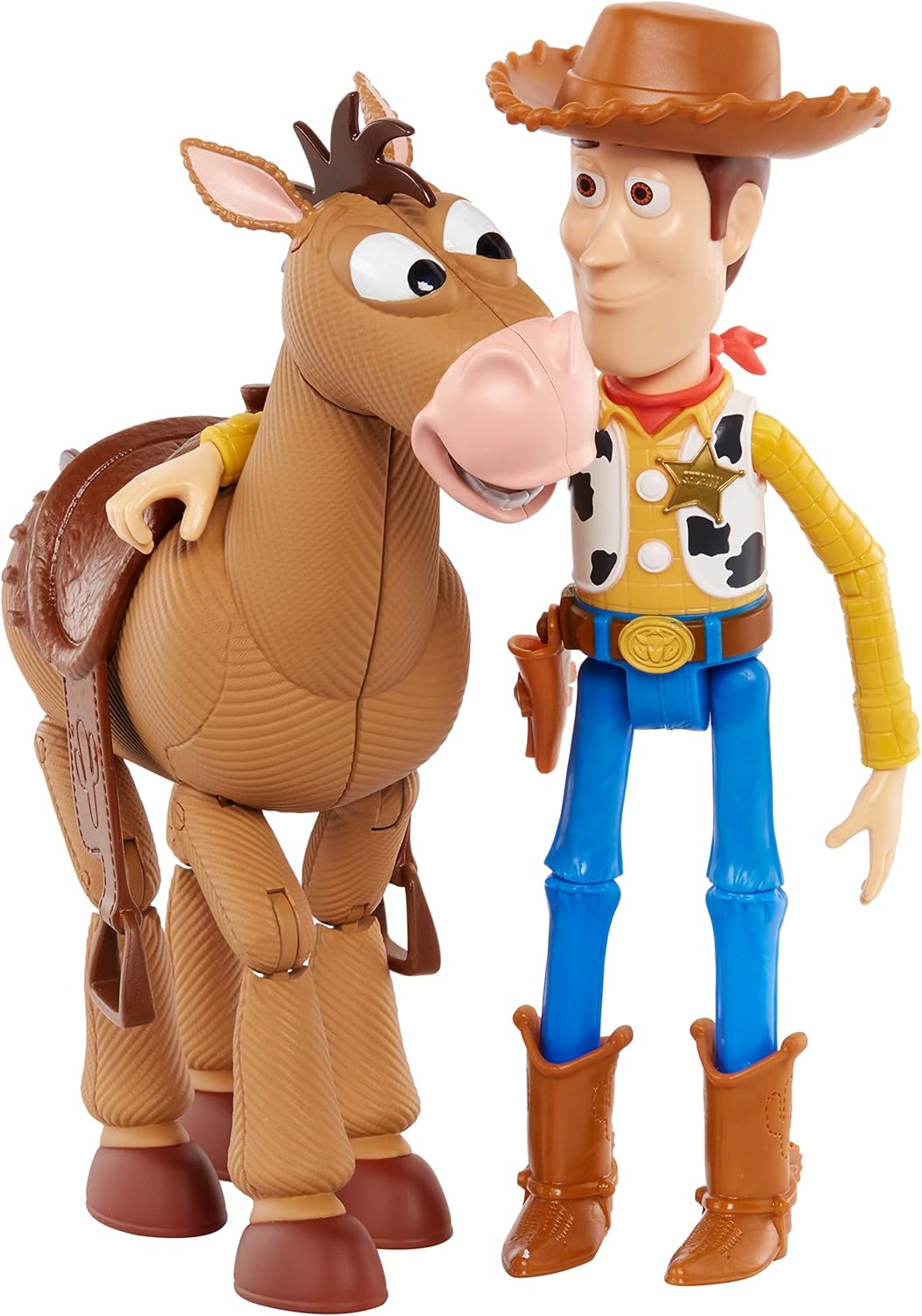 Disney Pixar Toy Story 4 Woody and Buzz Lightyear 2-Character Pack, Movie-inspired Relative-Scale for Storytelling Play [ Exclusive]: Toys & Games