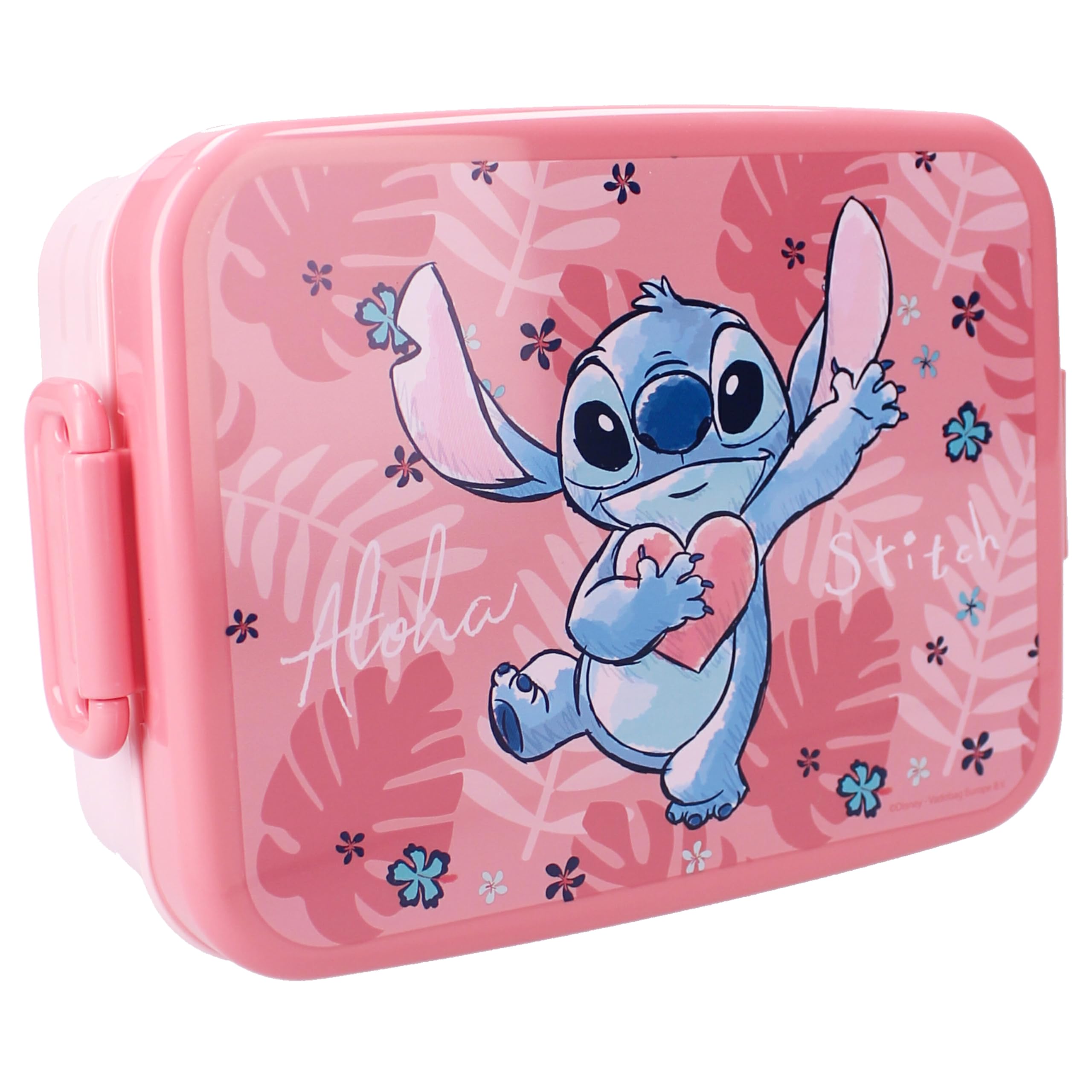 Vadobag STITCH Plastic lunch box with lid - dimensions 16x13x5 cm DISNEY Original Lilo and Stitch