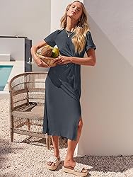 ANRABESS Women's 2025 Summer Maxi Tshirt Dress