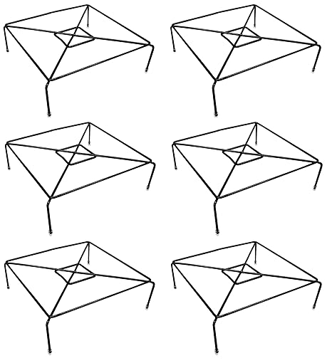 Appeasy Plant Stand/Pot Stand/Gamla Stand Heavy Duty Metal Ideal Pot Stands for Plants in Balcony, Home Decor, Indoor and Outdoor Use (Square Pack of 6)