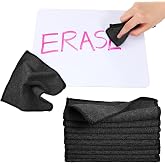 Tanlade 30 Pcs Dry Erase Cloth,6 X 6 Inch,Black | Cleaning Rags Reasonable Whiteboard Cloth Kitchen Towels Microfiber Towels Cars Wash