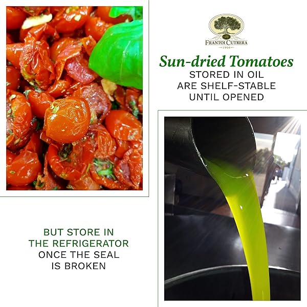 FRANTOI CUTRERA – POMODORINO SEMI SECCO – SEMI-DRIED CHERRY TOMATOES IN EXTRA VIRGIN OLIVE OIL, PRODUCT OF ITALY, 6.7OZ