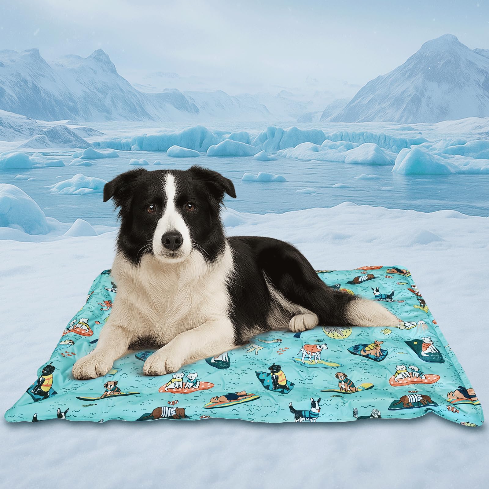 Photo 1 of Cooling Pad for Dog,Instant Pet Cool Mat for Puppy,Comfortable Cool Pet Mat for Cat.Portable Dog Bed for Summer. Suitable for Outdoor Summer Crate Pad.Long Time Cooling.Animal(Size-M 15.7 * 19.7in)