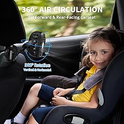 AMACOOL Battery Operated Stroller Fan Flexible