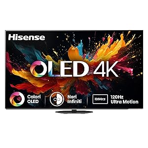 Hisense TV 55″ OLED 4K 55A8DN, Smart TV VIDAA U8, Dolby Vision IQ, HDR 10+ Adaptive, 120Hz Game Mode PRO, Dolby Atmos, Alexa Built-in, VIDAA Voice, Tuner DVB-T2/S2 HEVC 10, lativù 4K, 55”, 2025 OLED