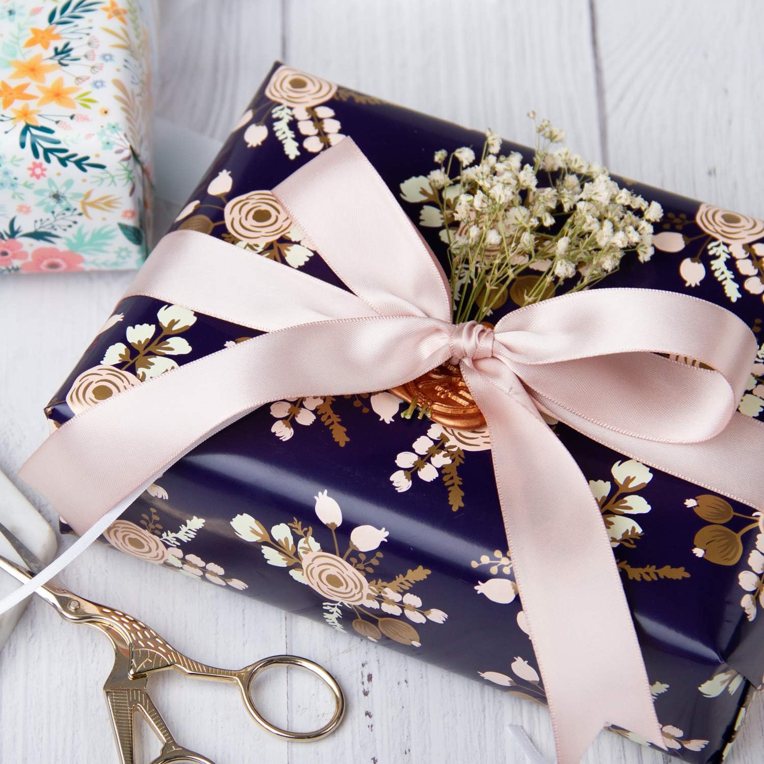 Voxloud Com Emballages De Cadeaux Loisirs Creatifs Ruspepa Rouleau De Papier Demballage Cadeau Emballage Cadeau De Douche De Bebe Vacances Mariage Impression Rose Violet Or Celebrant La Conception De Ballon Pour Anniversaire 76cm