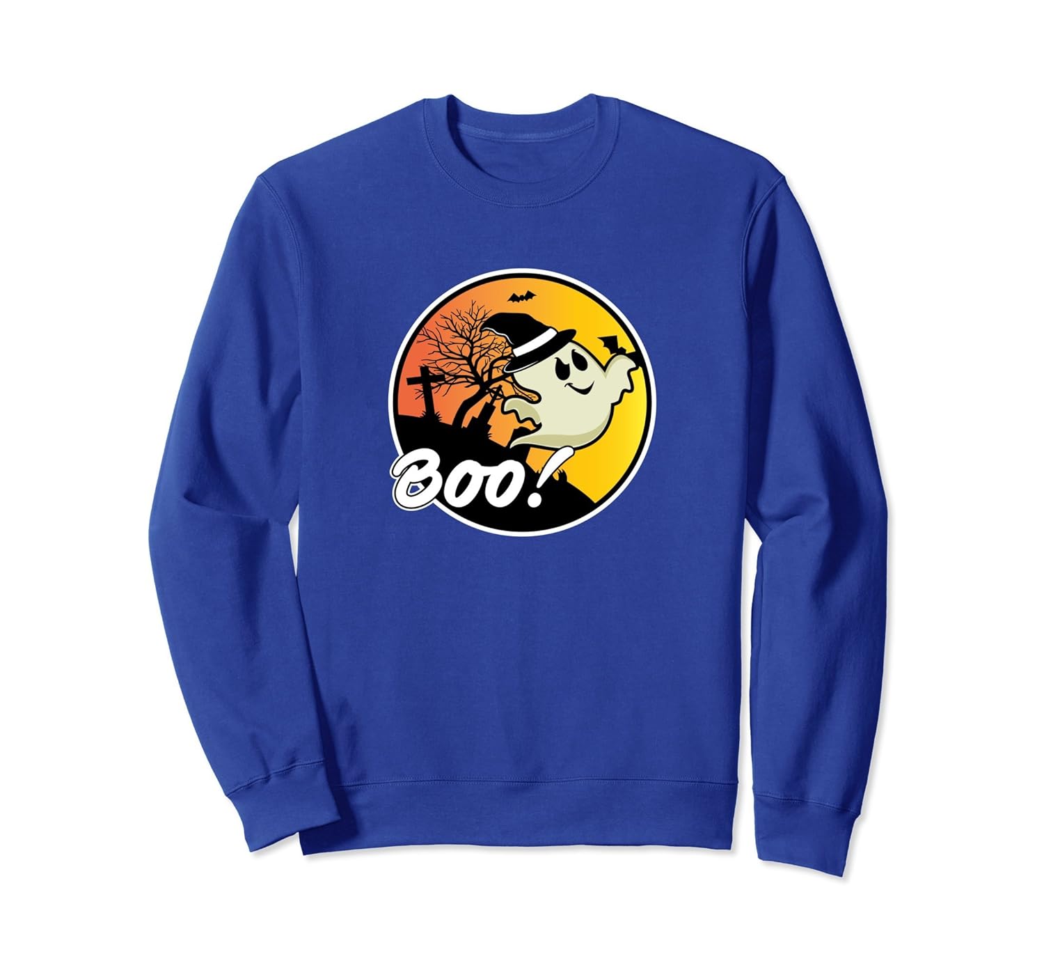 Cute Boo Halloween Ghost Sweatshirt-ANZ