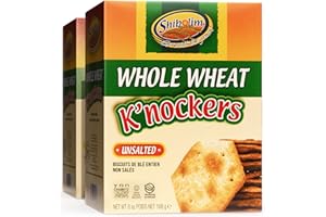 Shibolim Whole Grain Unsalted Whole Wheat Crackers, 6oz (Pack of 2) Crisp & Delicious Awesome Crunch! Great mouth Feel, Made with Whole Grains, Kosher