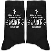XZMBQ This Is What an Awesome Writer Looks Like Socks–Funny Author Socks,Unique Author Gifts for Birthday,Christmas,Graduation,or Book Lover Appreciation Gift.(179)