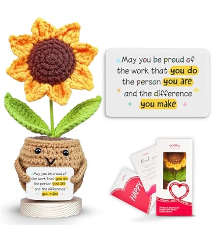 Amazon.com: Gossby Inspirational Gift - Positive Sunflower Doll