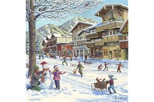 ESSENCE OF EUROPE GIFTS German Winter Scene 6X6 Tile