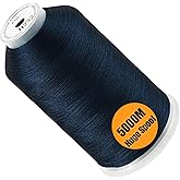 New brothread Huge Spool Embroidery Thread - Navy Blue Fits Janome Color | Single Spool, 40WT, Polyester, 5000M/5500YD for Commercial Machines, Use a Thread Stand to Work with Home Embroidery Machine