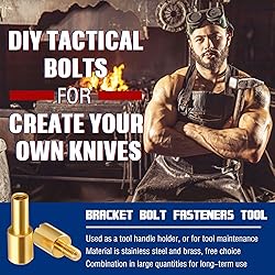 20 Sets Brass Bracket Bolt Fasteners and Stainless