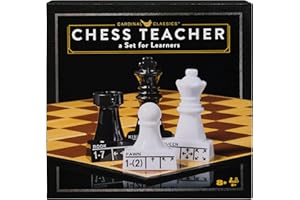 Spin Master Games, Cardinal Classics Chess Teacher, Learn to Play Strategy Board Games for Beginners, Chess Set for Kids, 2 Players, Stocking Stuffer Gift Ideas for Ages 8 & Up