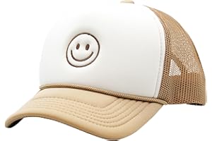MOJA BASICS The Happy Kid - Premium Kid Trucker Hat Snapback | Foam | Child Trucker Hat Adjustable