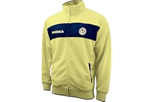 Icon Sports Soccer Track Jacket – Official Men’s Club America World Football Club Team Casual Full Zip Up Adult CA52TJ XXL