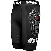 G-Form Pro-X3 Bike Liner - Athletic Protective Gear for Cycling & Biking - Comfortable & Flexible - Shorts Liner with Pads for Dirt & Mountain Biking - Black, Youth S/M