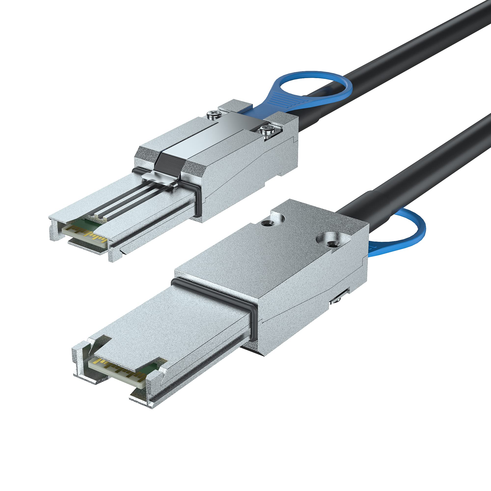 Photo 1 of 10Gtek SFF-8088 to SFF-8088 External Mini SAS HD Cable, 3G/6Gbps SAS2.0 26Pin Hybrid Cable Attached SCSI for Raid, DAS, and Servers, 100-Ohm, 1-m(3.3ft)