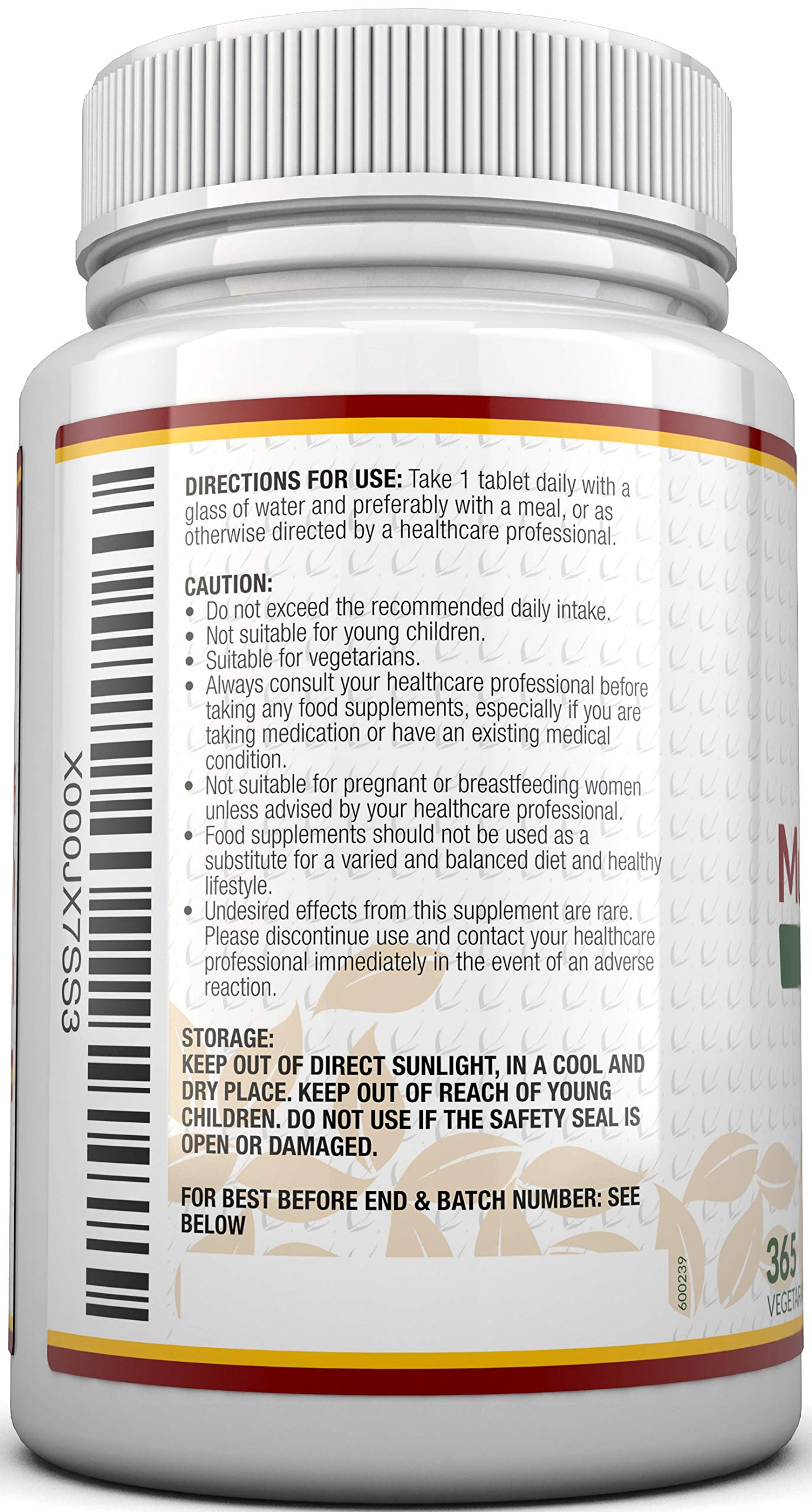 Multivitamins & Minerals Formula 365 Tablets (Up to 1 Year Supply