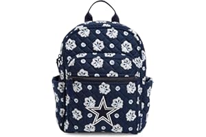 Vera Bradley Women's Cotton Nfl Small Backpack (Multiple Teams Available), Dallascowboysonblue/Graybandana, One Size