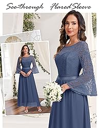 Wedtrend Women's Bridesmaid Dresses, 3/4 Flared