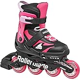 Rollerblade Microblade Kid's Adjustable Fitness Inline Skate, Junior, Youth Performance Inline Skates