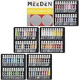MEEDEN Heavy Body Acrylic Paint: 100 Colors Art Paint Tubes for Canvas | Non-toxic 0.41 fl Oz /12ml Acrylic Paints for Adults, Beginners, Artists, Students Crafts Wood Fabric Painting
