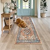 Bsmathom Runner Rug for Hallways Non Slip Washable Boho 2x6 Hallway Low Pile Throw Rugs Vintage Carpet Runners for Entry Way, Kitchen, Laundry Room, Bathroom