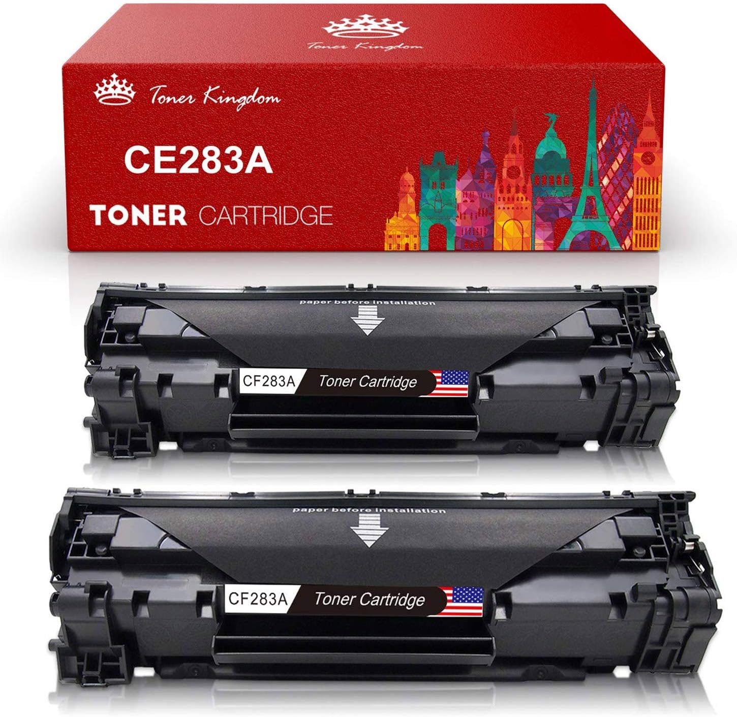 Toner Kingdom Compatible HP 83A CF283A Toner Cartridge For HP Laserjet Pro MFP M125a M125nw M125rnw M126a M126nw M127fn M127fp M127fw M128fn M128fp M128fw M201dw M201n M202dw M202n M225dn M225dw