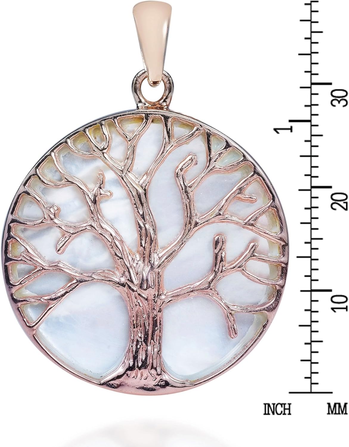 mother of pearl tree of life pendant