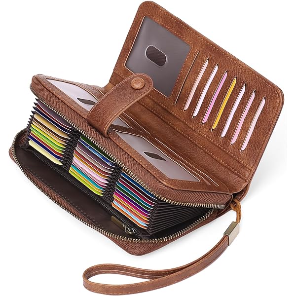 Amazon.com: Cynure Women 36 Slots RFID Blocking Card Holder Large