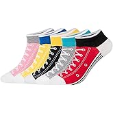 KONY Women’s 5 Pack Lightweight Cotton (86%) Novelty Low Cut Socks Cool Sneakers Ankle Socks Fun Gifts Idea Size 6-10