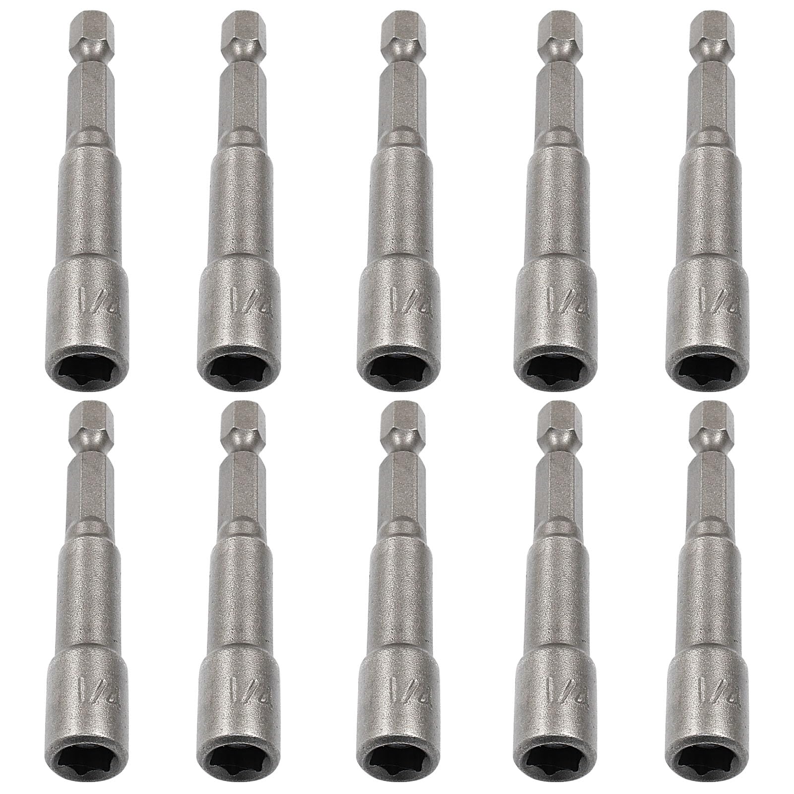 Photo 1 of Litoexpe 1/4 Inch Hex Magnetic Power Hex Nut Driver Magnetic Extension Socket Drill Bit Set, Quick Change Socket Nut Impact Driver for Electric Drill
